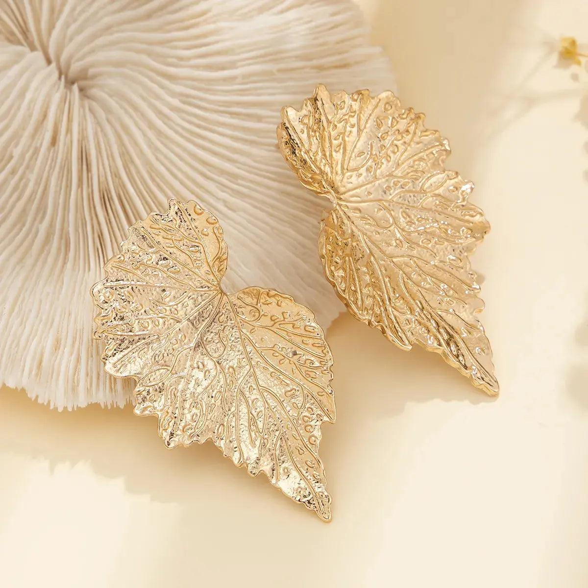 Gold Vineleaf Earrings My Store