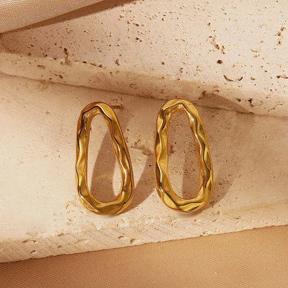 Hollowed Oval Retro Earrings My Store