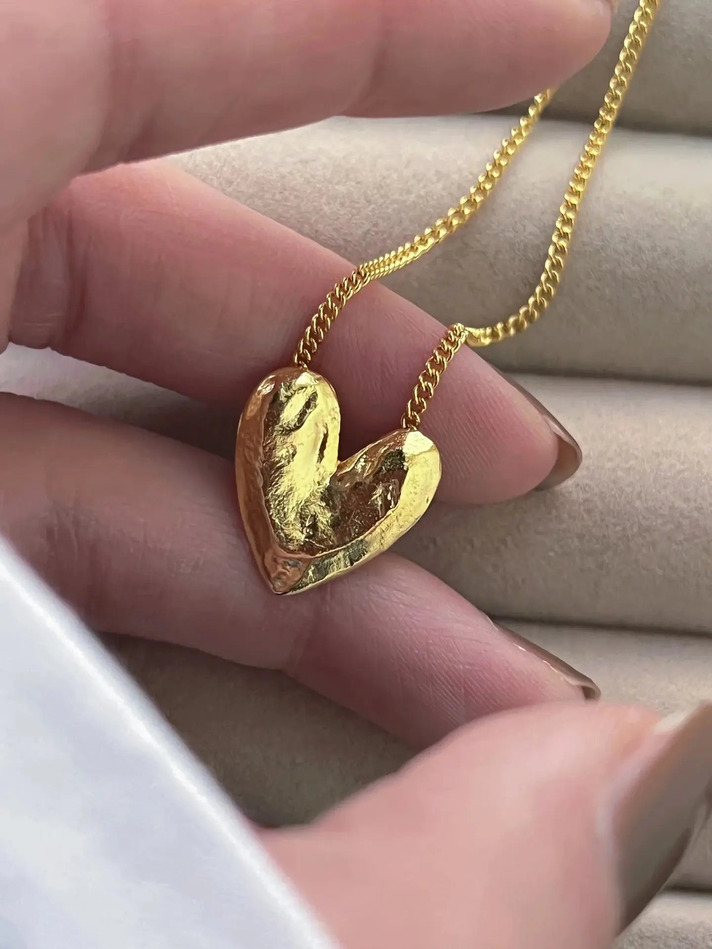 S925 Sculpted Desire Heart Pendant Necklace My Store