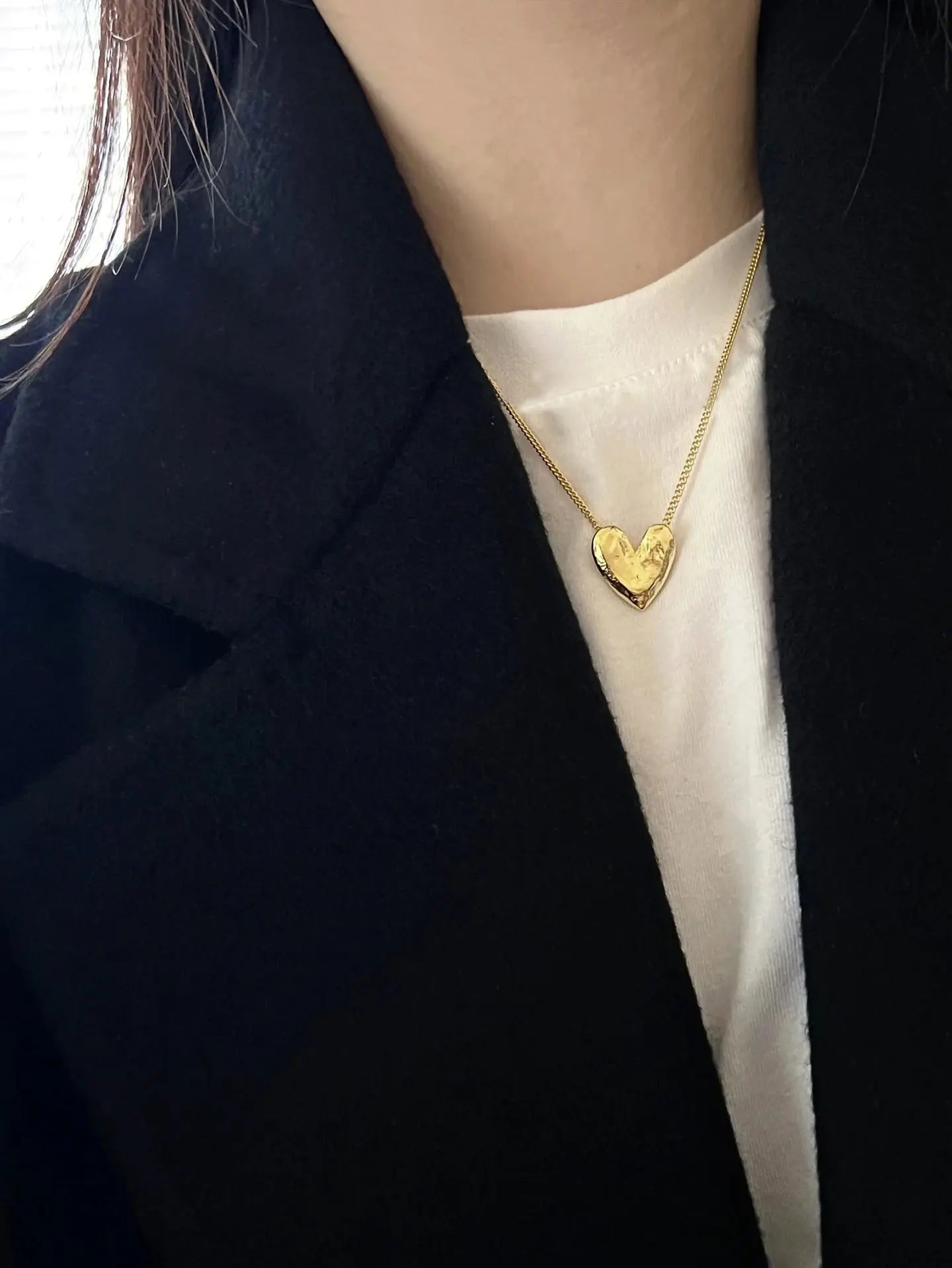 S925 Sculpted Desire Heart Pendant Necklace My Store