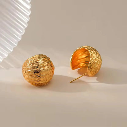 Gleaming Dome Drop Earrings My Store