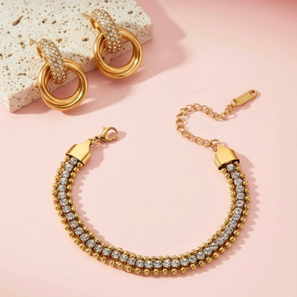 All That Glitters Earrings & Bracelet Combo Set Forever Luxe