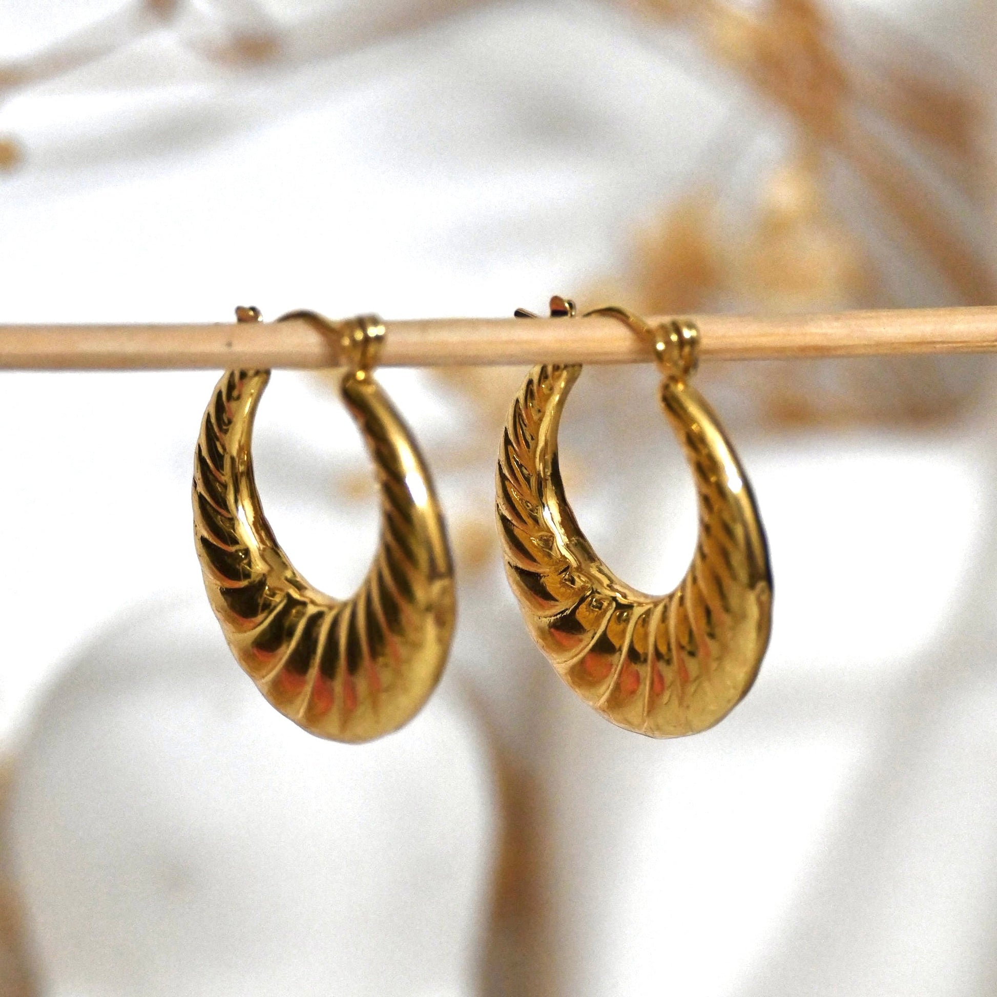 Nova 18K Gold Plated Hoop Earrings Forever Luxe
