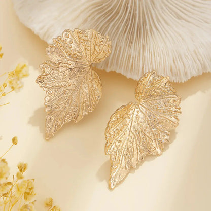 Gold Vineleaf Earrings My Store