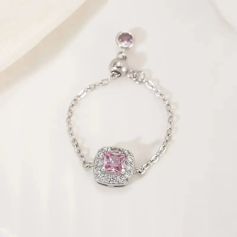 Blush Royale Chain Ring Forever Luxe