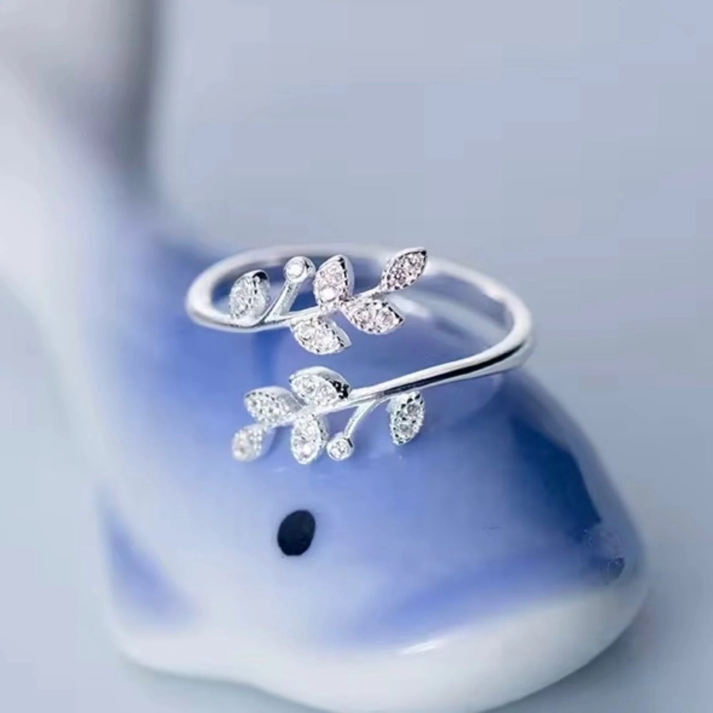 S925 Sterling Silver fern ring Forever Luxe