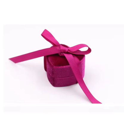 Heart Velvet Ring Box
