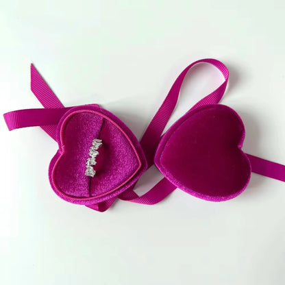 Heart Velvet Ring Box
