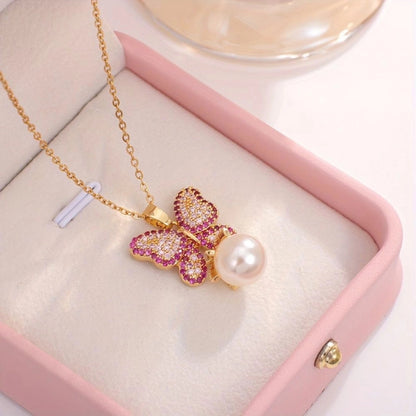 Velvet Wing Pearl Necklace Forever Luxe