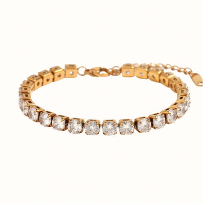 Classic 18K Gold-Plated Tennis Bracelet - Forever Luxe
