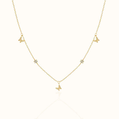 Golden Butterfly Grace Necklace Forever Luxe