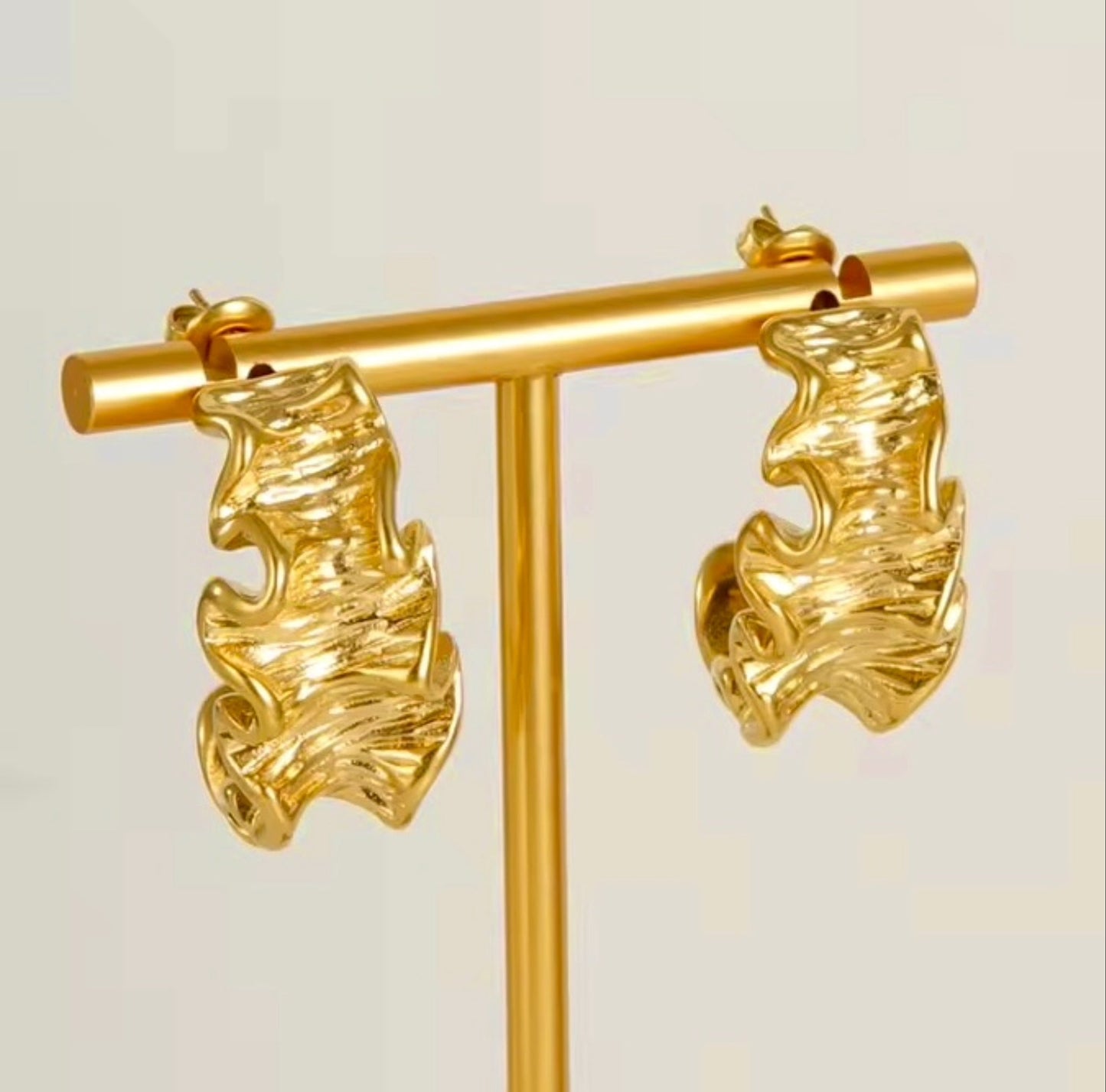 Ruffled Tide Earrings Forever Luxe