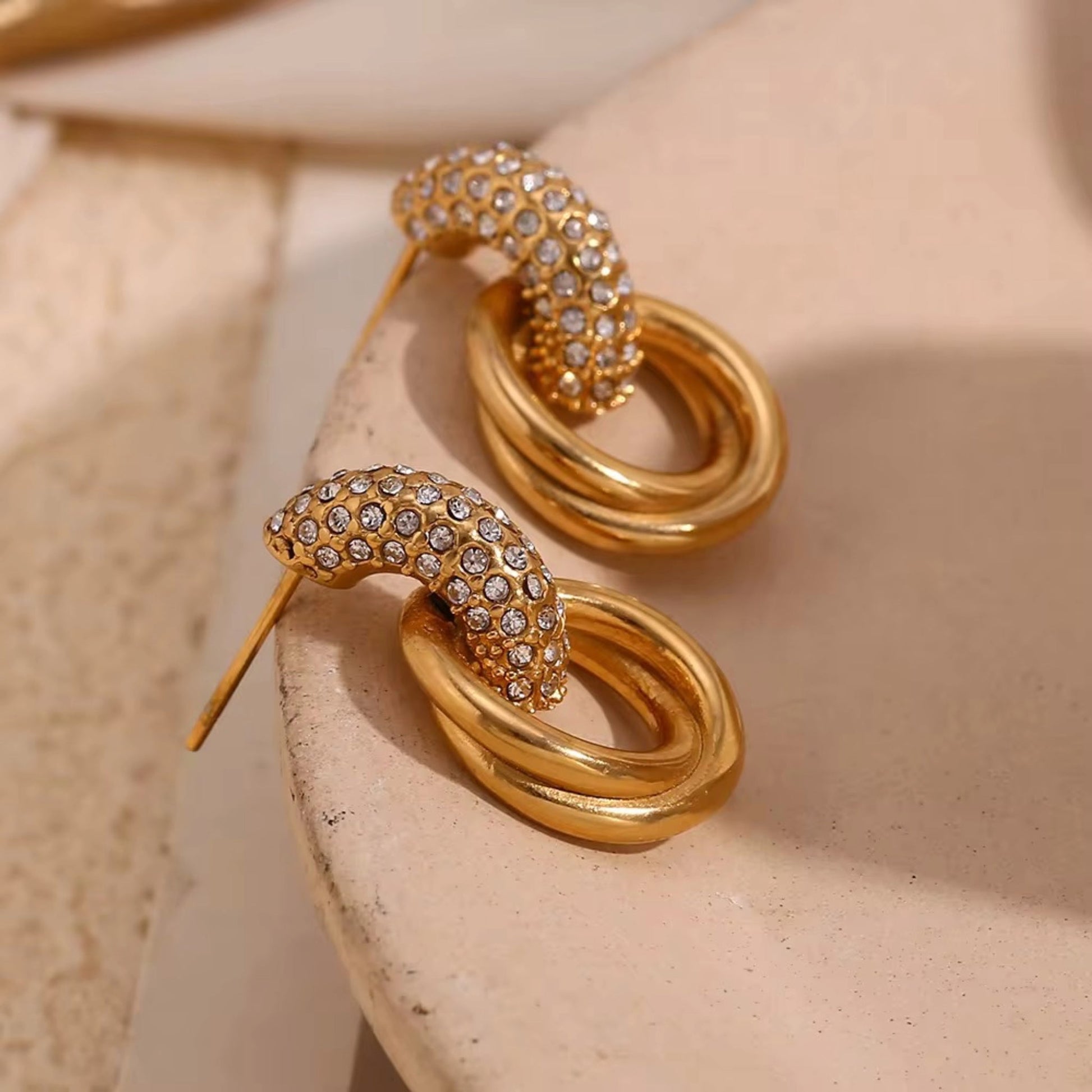 Knot Crystal Stud Earrings Forever Luxe