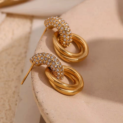 Knot Crystal Stud Earrings Forever Luxe