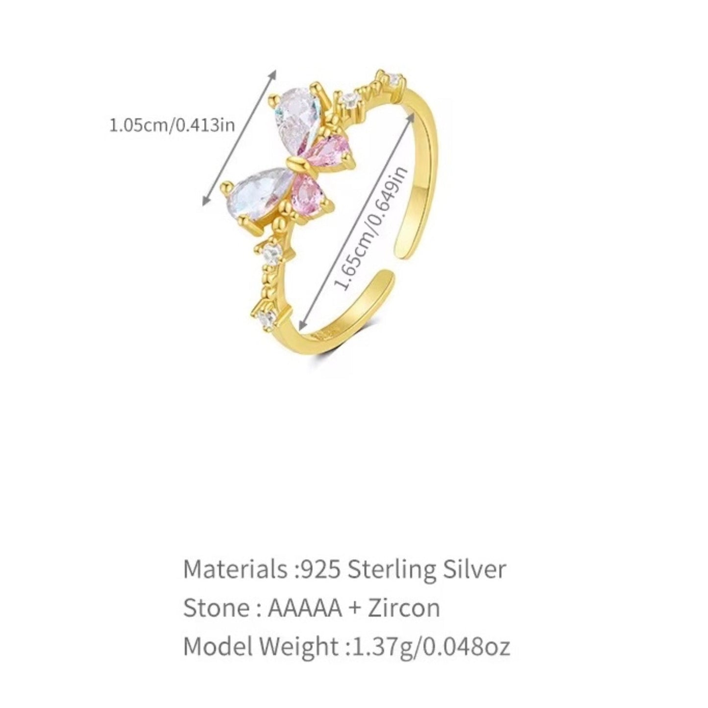 Dreamy Butterfly Promise Ring Forever Luxe