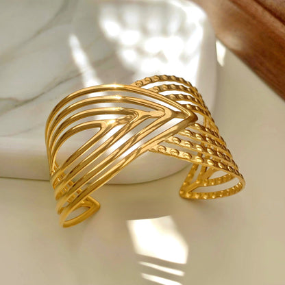 Golden Mirage Cuff Bracelet Forever Luxe