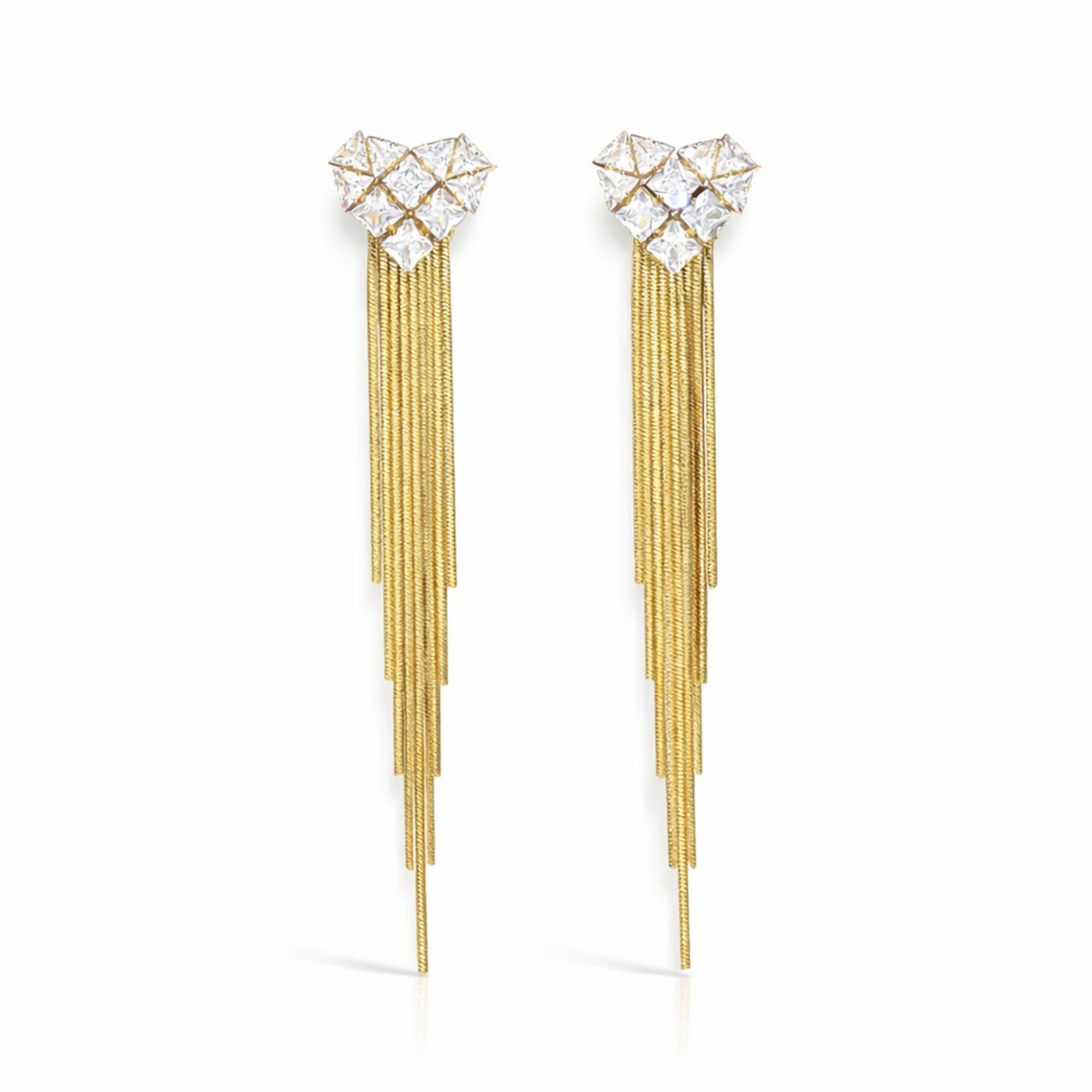 Heartfall Tassle Earrings Forever Luxe
