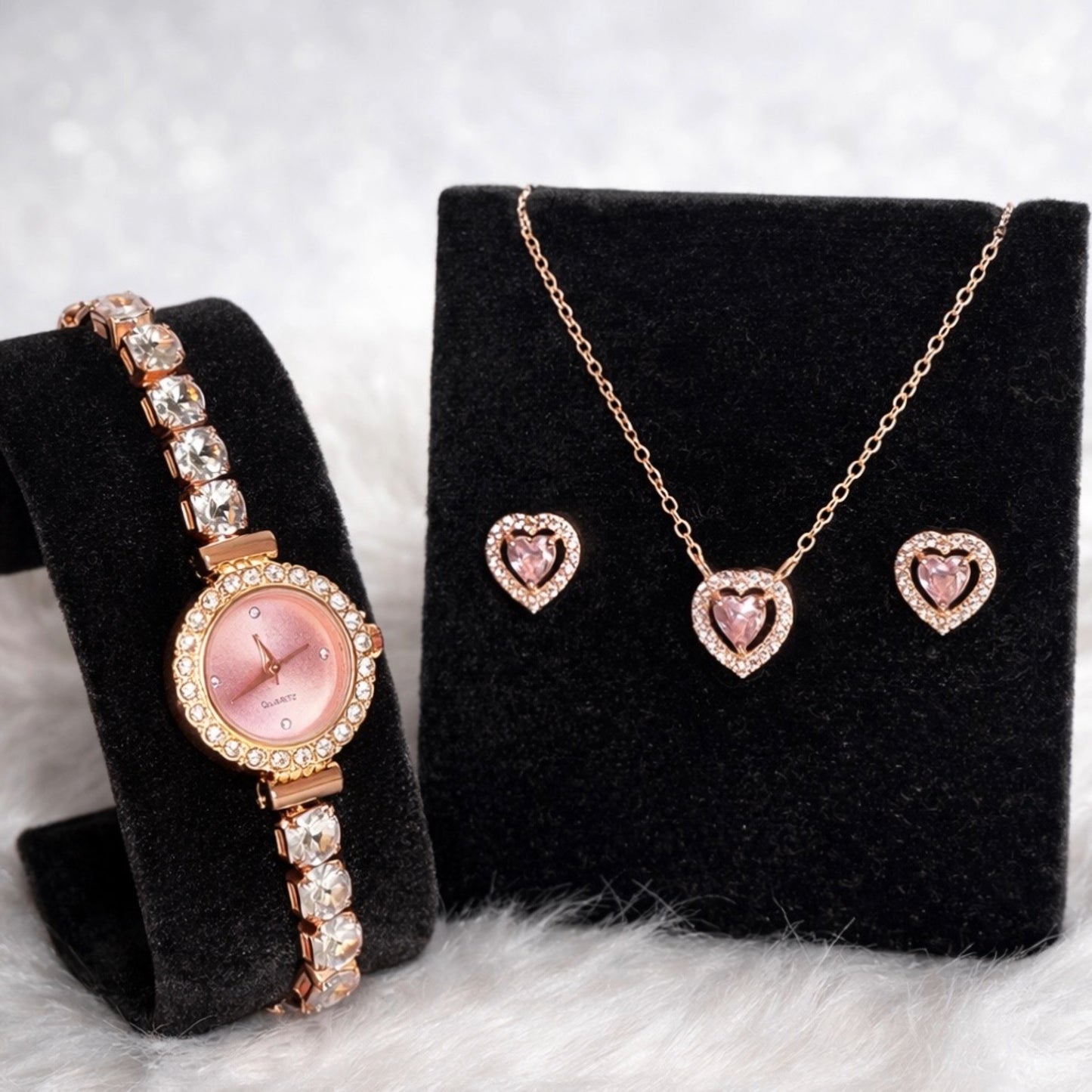 Sweetheart Blush Watch Set