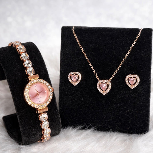 Sweetheart Blush Watch Set