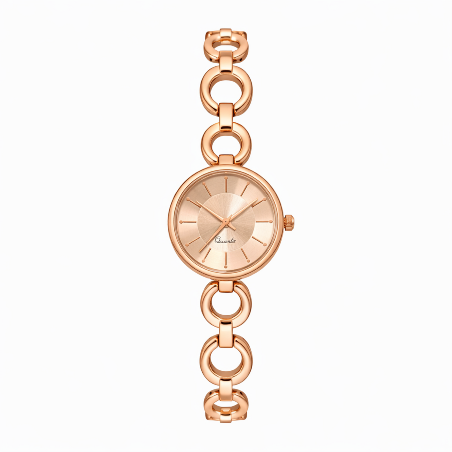 Rose Gold Heart Timepiece Set