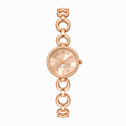 Rose Gold Heart Timepiece Set