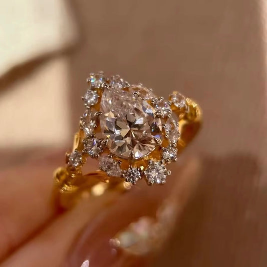 Vintage Teardrop Cut Ring