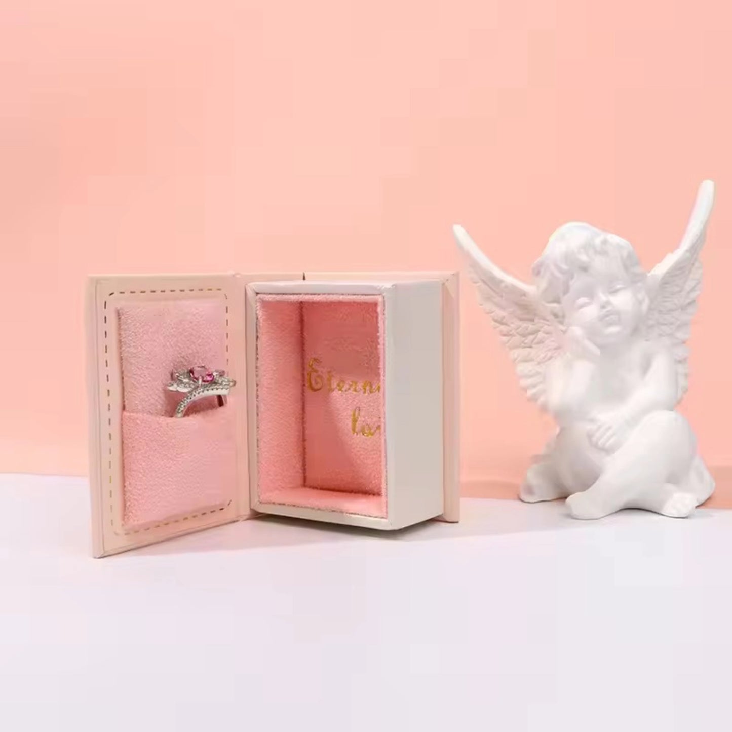 Miniature Book Ring Box