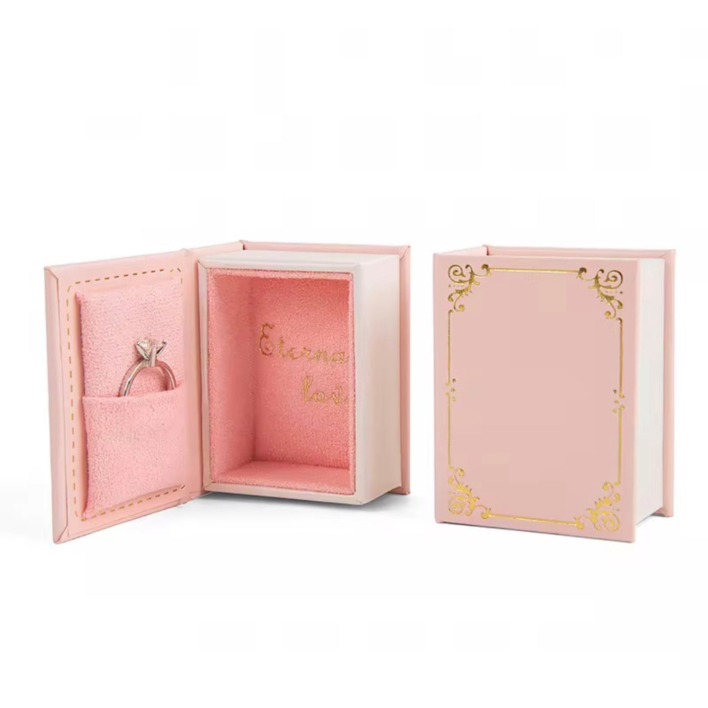 Miniature Book Ring Box