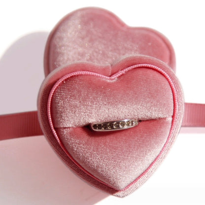 Heart Velvet Ring Box