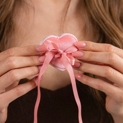 Heart Velvet Ring Box